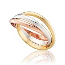 3 Coloured gold wedding ring